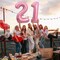 40 Inch Light Pink Large Numbers Balloons Number 21 Helium Balloons Pink Foil Mylar,21 Pastel Balloons(Number 21)